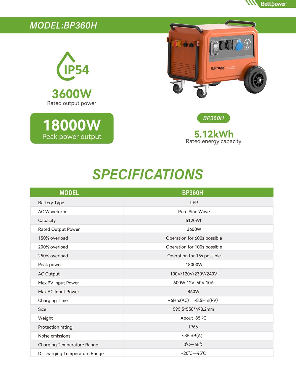 Boltpower電將軍BP360H 3600W工業(yè)儲能電源-1